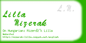 lilla mizerak business card